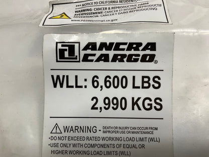 Ancra 45946-1 Heavy Duty 3/8'' Grade 70 Clevis Hook, Working Load Limit 6,600 Lbs