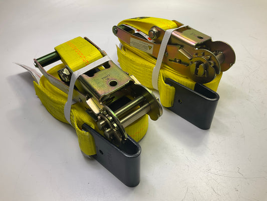 (2) Ancra 45982-10 Ratchet Tie Down Straps 2'' X 27'
