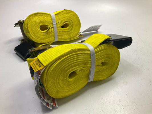 (2) Ancra 45982-10 Ratchet Tie Down Straps 2'' X 27'