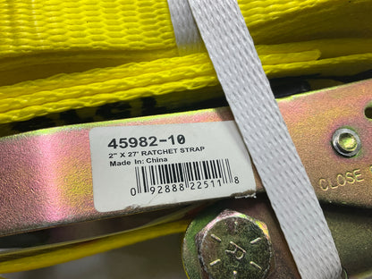 (2) Ancra 45982-10 Ratchet Tie Down Straps 2'' X 27'