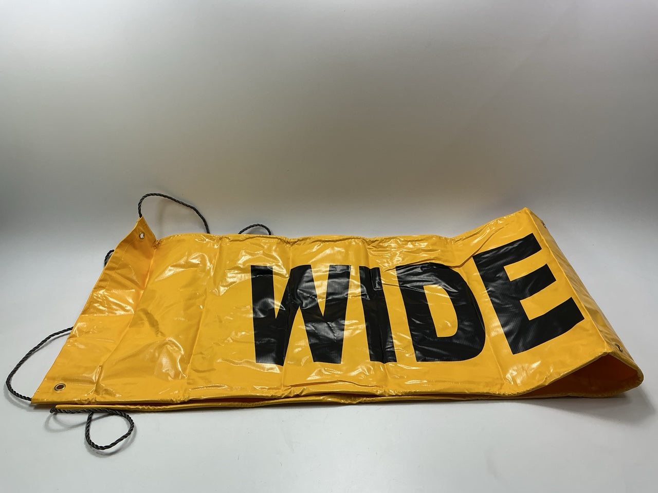 ANCRA 18'' X 84'' Wide/Oversize Load Banner W/ Sewn-in Ropes, Durable Vinyl Fabric