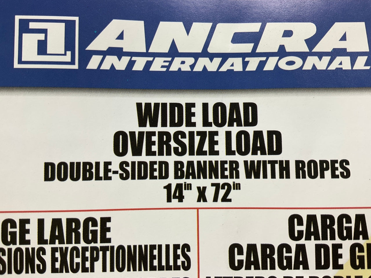 Wide Load & Oversize Load Sign Banner 14x72 Reversible Flatbed Truck Trailer Van