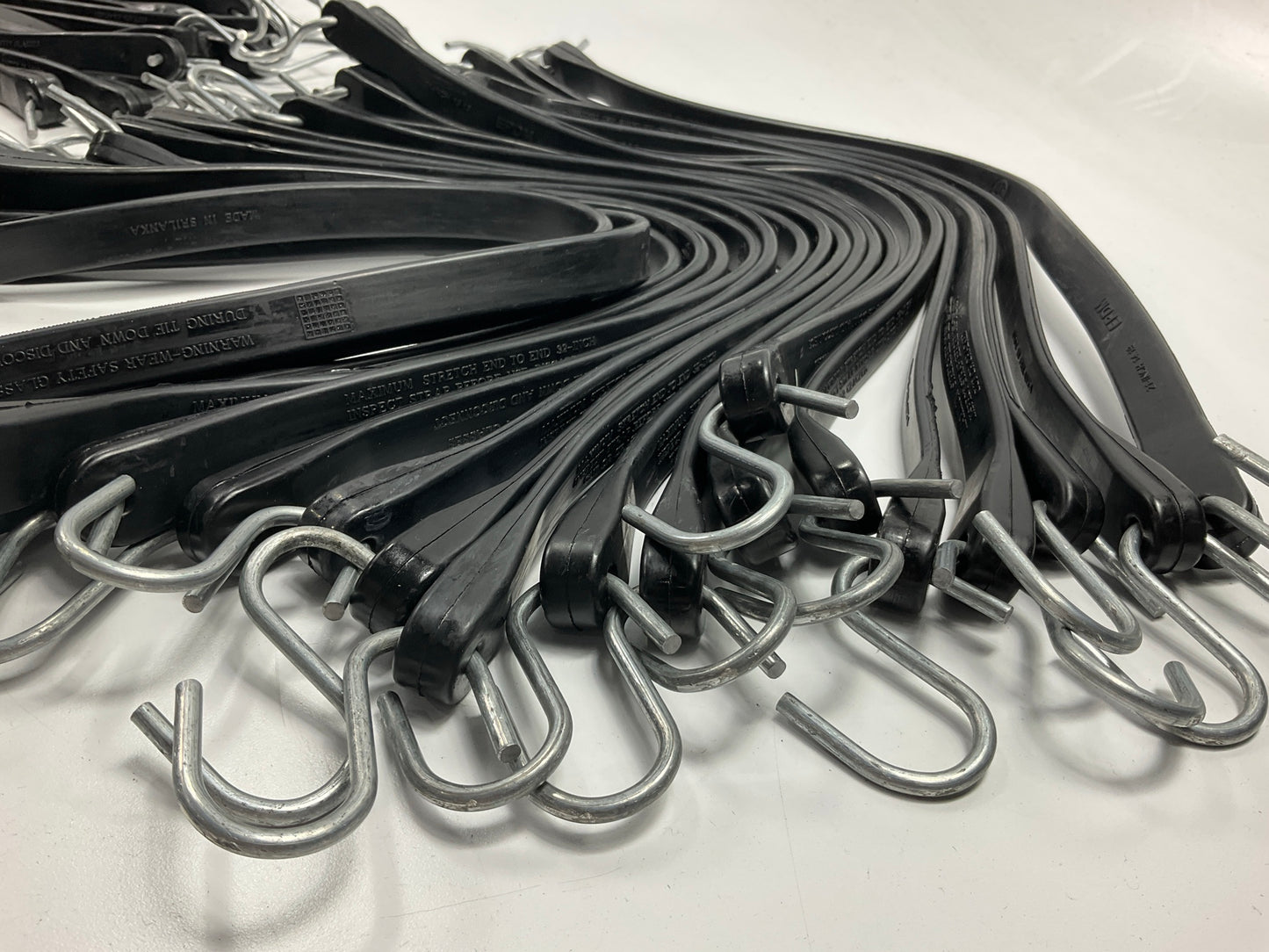 (50) Ancra 21'' Industrial EPDM Rubber Tarp Strap W/ Hooks Truck/Trailer Bungee