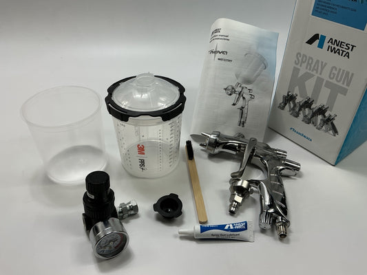Aset Iwata 5905 WS400 SuperNova 1.3 High Definition Spray Gun Kit W/ 3M PPS #43