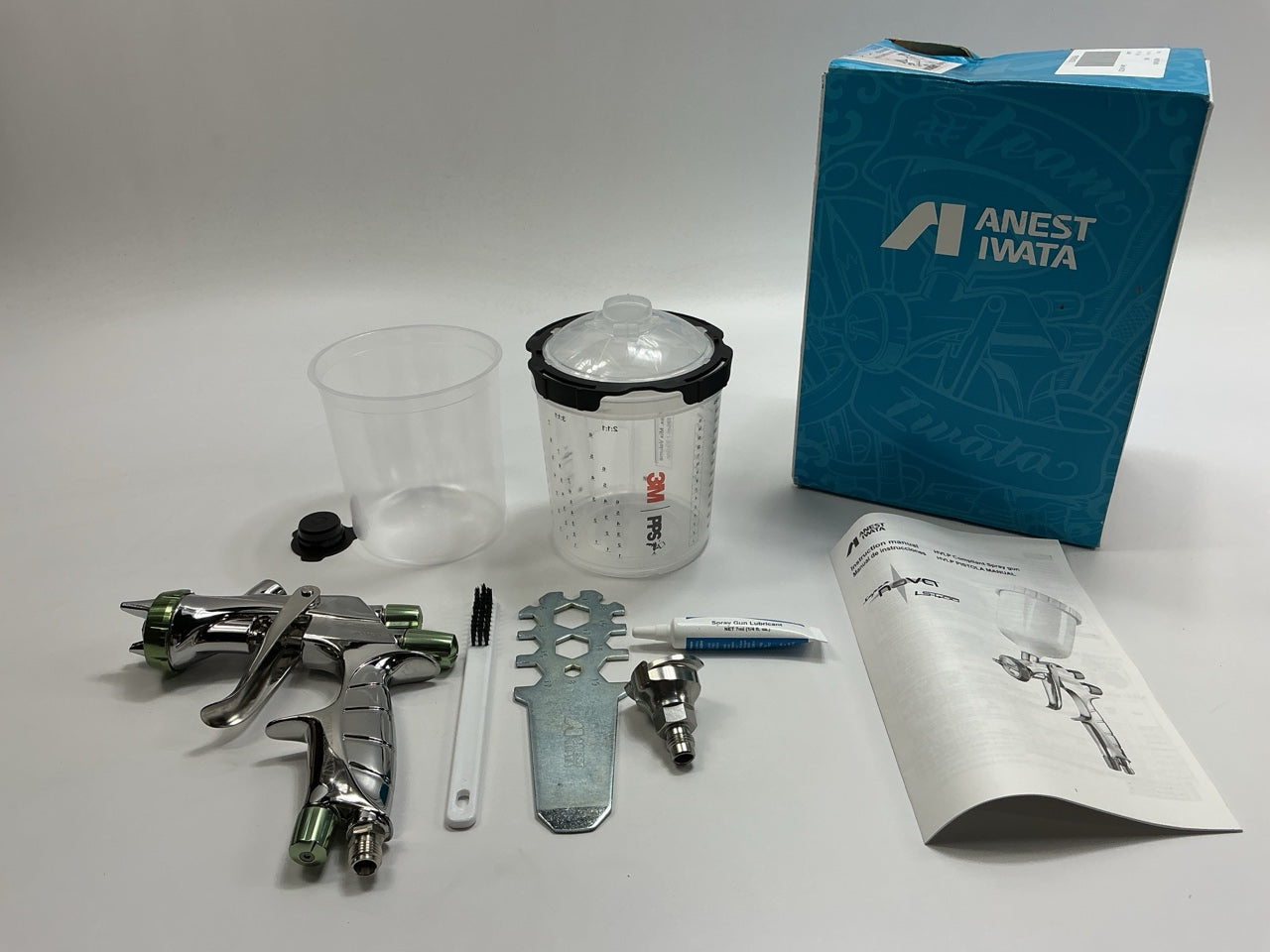 Iwata 5940 LS400-1405 SUPERNOVA Paint Spray Gun Kit W/ 3M PPS Starter Kit #43