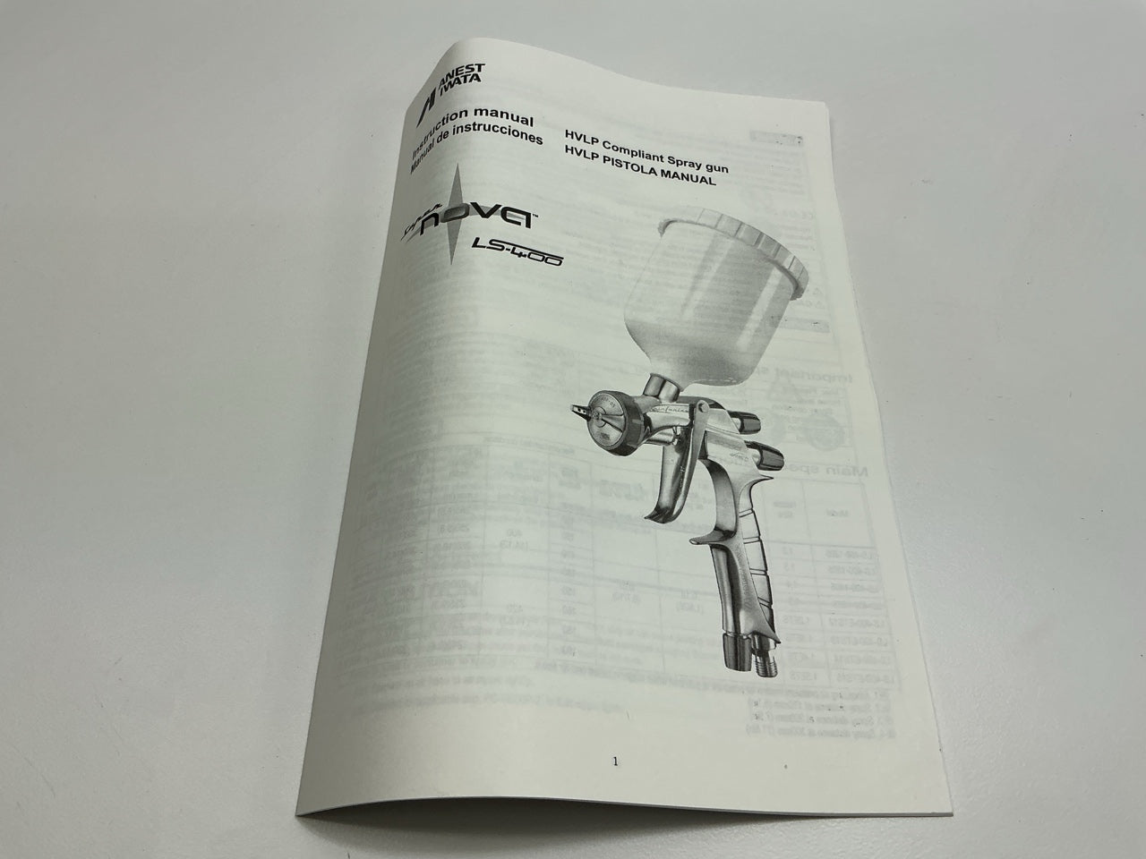 Iwata 5940 LS400-1405 SUPERNOVA Paint Spray Gun Kit W/ 3M PPS Starter Kit #43