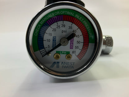 ANEST IWATA 8131B AK-1R2 Adjustable Air Flow Regulator, 0 To 60 Psi