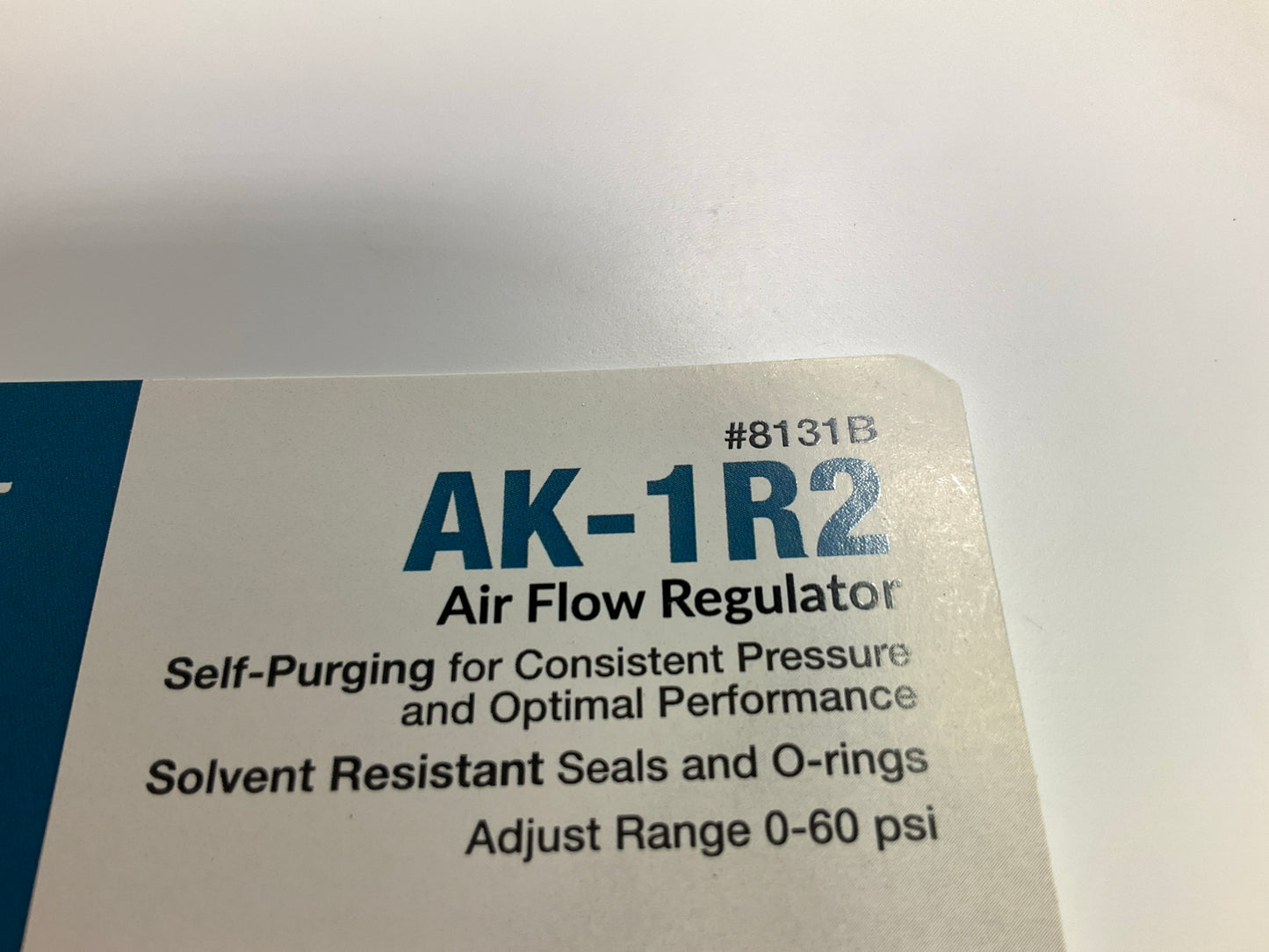ANEST IWATA 8131B AK-1R2 Adjustable Air Flow Regulator, 0 To 60 Psi