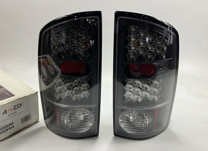 Anzo USA 311018 LED Taillights Tail Lamp Set, LED Black For 02-05 Dodge Ram