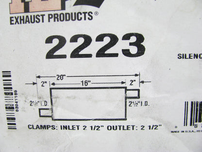 Ap Exhaust 2223 Exhaust Muffler For 1997-1999 Dodge Dakota