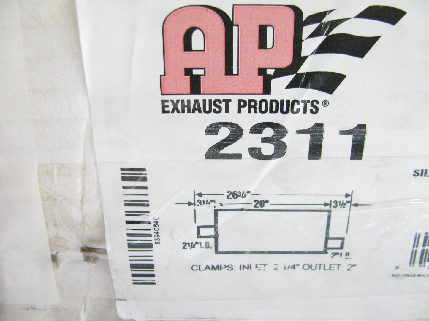 Ap Exhaust 2311 Exhaust Muffler For 1993-95 Jeep Cherokee 93-98 Grand Cherokee