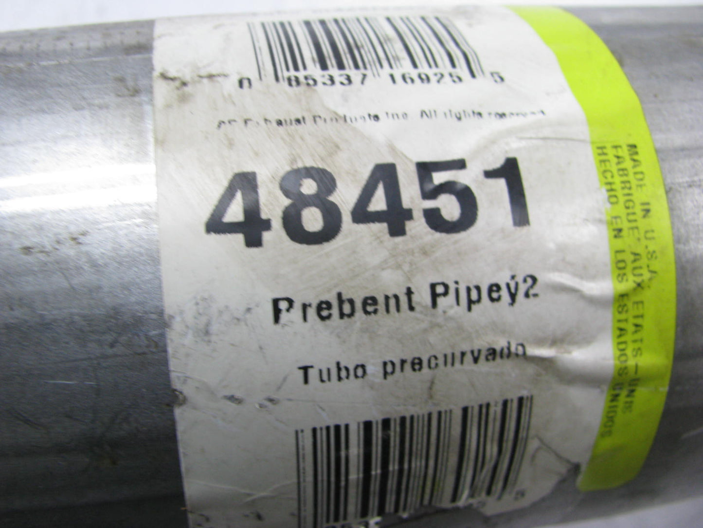 Ap 48451 Center Exhaust Pipe 1994-1995 C1500 C2500 Regular Cab, Short Bed (6.5')