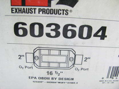 AP Exhaust 603604 Universal Catalytic Converter - 2'' Inlet 2'' Outlet W/ O2 Ports