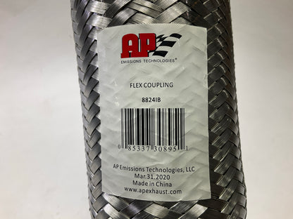 Ap Exhaust 8824IB Exhaust Flex Connector  2.5'' Inlet, 2.5'' Outlet, 8'' Overall L.