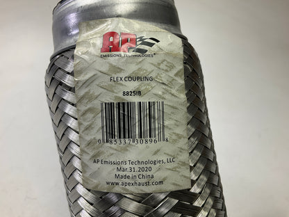 AP Exhaust 300SS Exhaust Flex Connector 2.5'' Inlet, 2.5'' Outlet, 10'' Overall L.