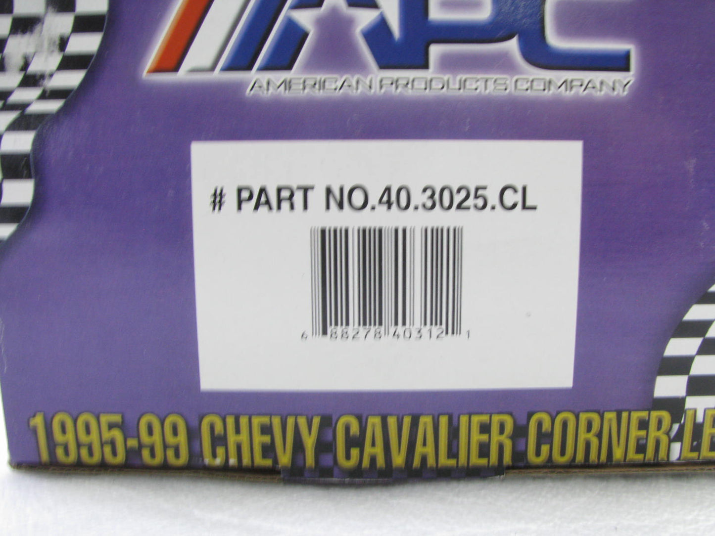APC FRONT LEFT/RIGHT Side Marker Lights CLEAR LENS For 95-99 Chevrolet Cavalier