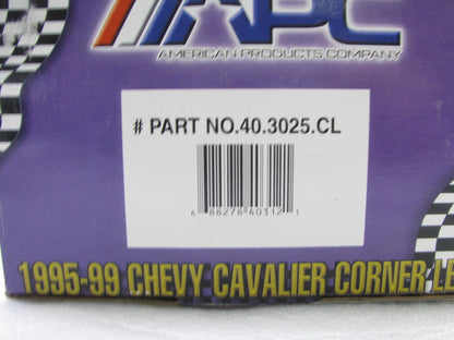 APC FRONT LEFT/RIGHT Side Marker Lights CLEAR LENS For 95-99 Chevrolet Cavalier