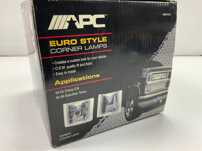 APC 403021CLE Euro Style Corner Lamps 4 Piece, Clear