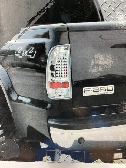 APC 407519TLC Chrome Housing Tail Light Lamps 1997-2004 Ford F-150 F-250 Pickup