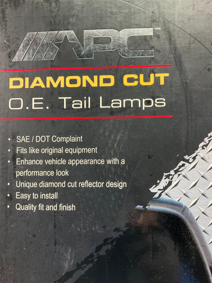 APC 407519TLC Chrome Housing Tail Light Lamps 1997-2004 Ford F-150 F-250 Pickup