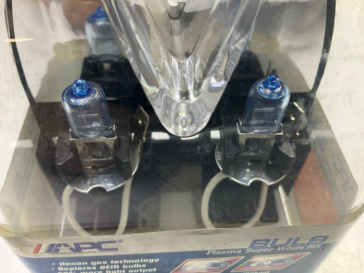 APC H3 Xenon High Wattege, Xenon Gas, Super White Headlight Bulbs, 4000K