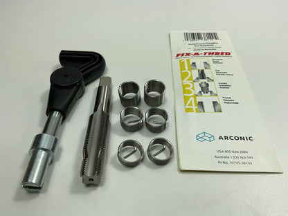 Arconic 38149 M14-1.25 Spark Plug Thread Repair Kit, L Fix-A-Thred Kit, 6 Insert