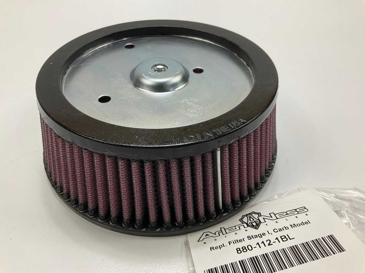 Arlen Ness 880-112-1BL Motorcycle Air Filter 1994-16 Harley-Davidson Road King