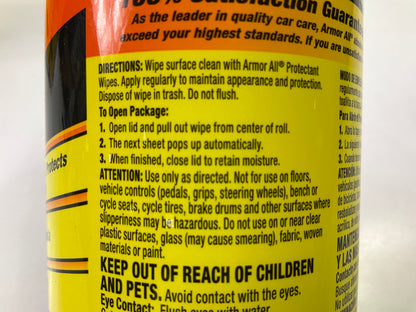 (3) Armorall 17496C Original Formula Car Protectant Wipes (30-Count)