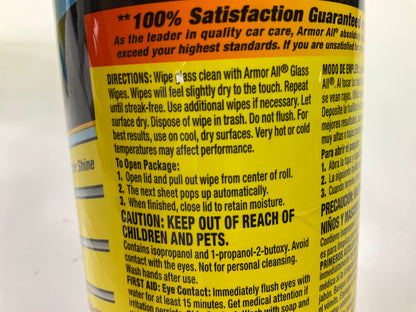 (3) Armorall 17501C Auto Car Tinted Glass Windows Cleaner (30 Wipes)