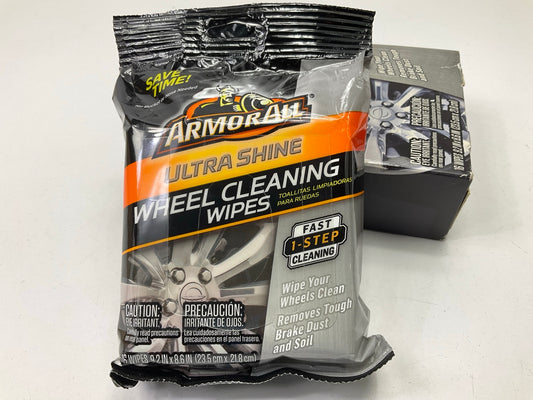 Armor 18509 All Ultra Shine Wheel Cleaning Wipes, 16 Count