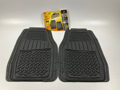 Armorall 78830 Front Rubber Floor Mats, Pair, UNIVERSAL, Cut-to-fit,  28''x19''