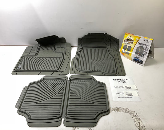 COSMETIC DAMAGE - Armor All 78993 Black SUV Crossover Rubber Floor Mats Trim-Fit