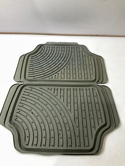 COSMETIC DAMAGE - Armor All 78993 Black SUV Crossover Rubber Floor Mats Trim-Fit