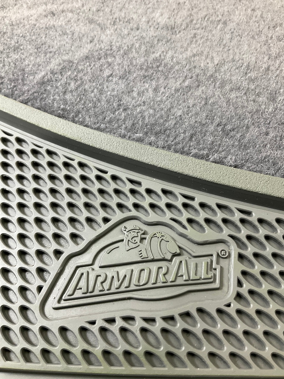 ArmorAll 79970 Gray 4-Piece Rubber Carpet Car Floor Mats - UNIVERSAL TRIM TO FIT