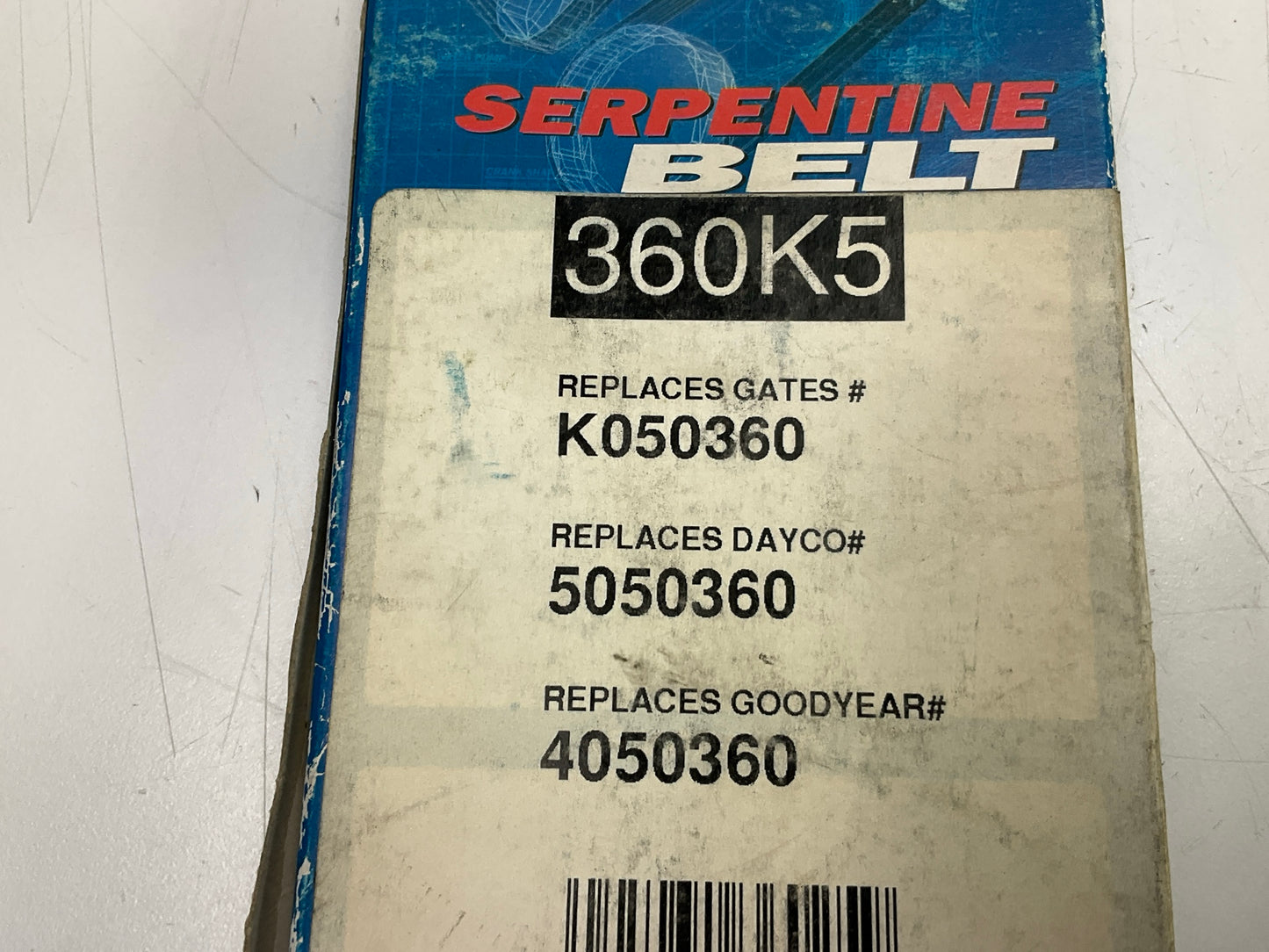 Armormark 360K5 Serpentine Belt - 0.68'' X 36.02'' - 5 Ribs
