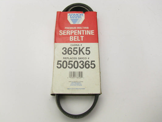 Armormark 365K5 Serpentine Belt - 0.69'' X 37.00'' - 5 Ribs