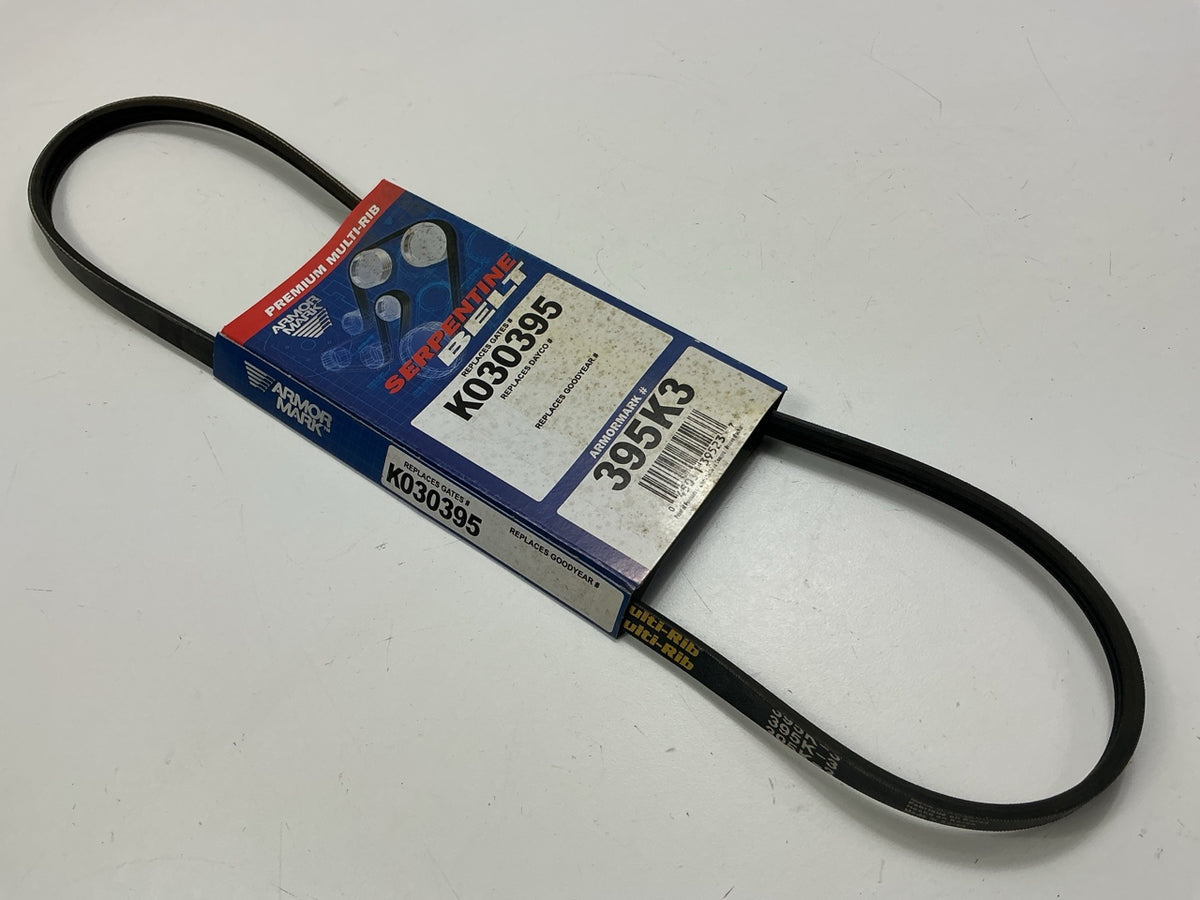 Armormark 395K3 Fan And Power Steering Belt