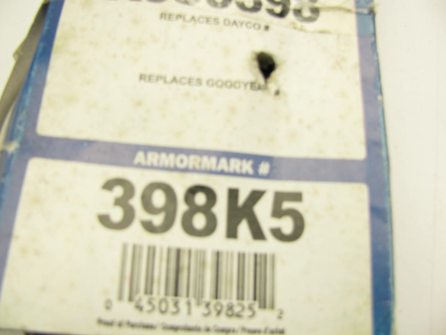 Armormark 398K5 Serpentine Belt - 0.69'' X 40.50'' - 5 Ribs