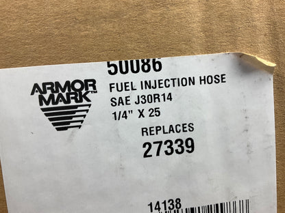 25 FEET - Armormark 50086 1/4'' Fuel Injection Fuel Hose SAE J30R14 / 30R14