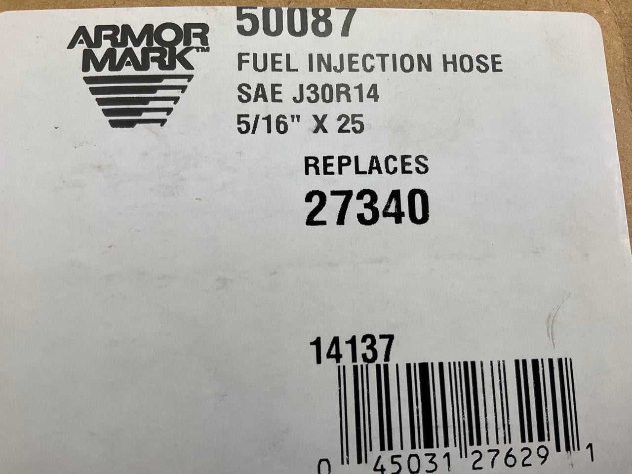 25 FEET - Armormark 50087 5/16'' Fuel Injection Fuel Hose, SAE 30R14, 100 PSI WP