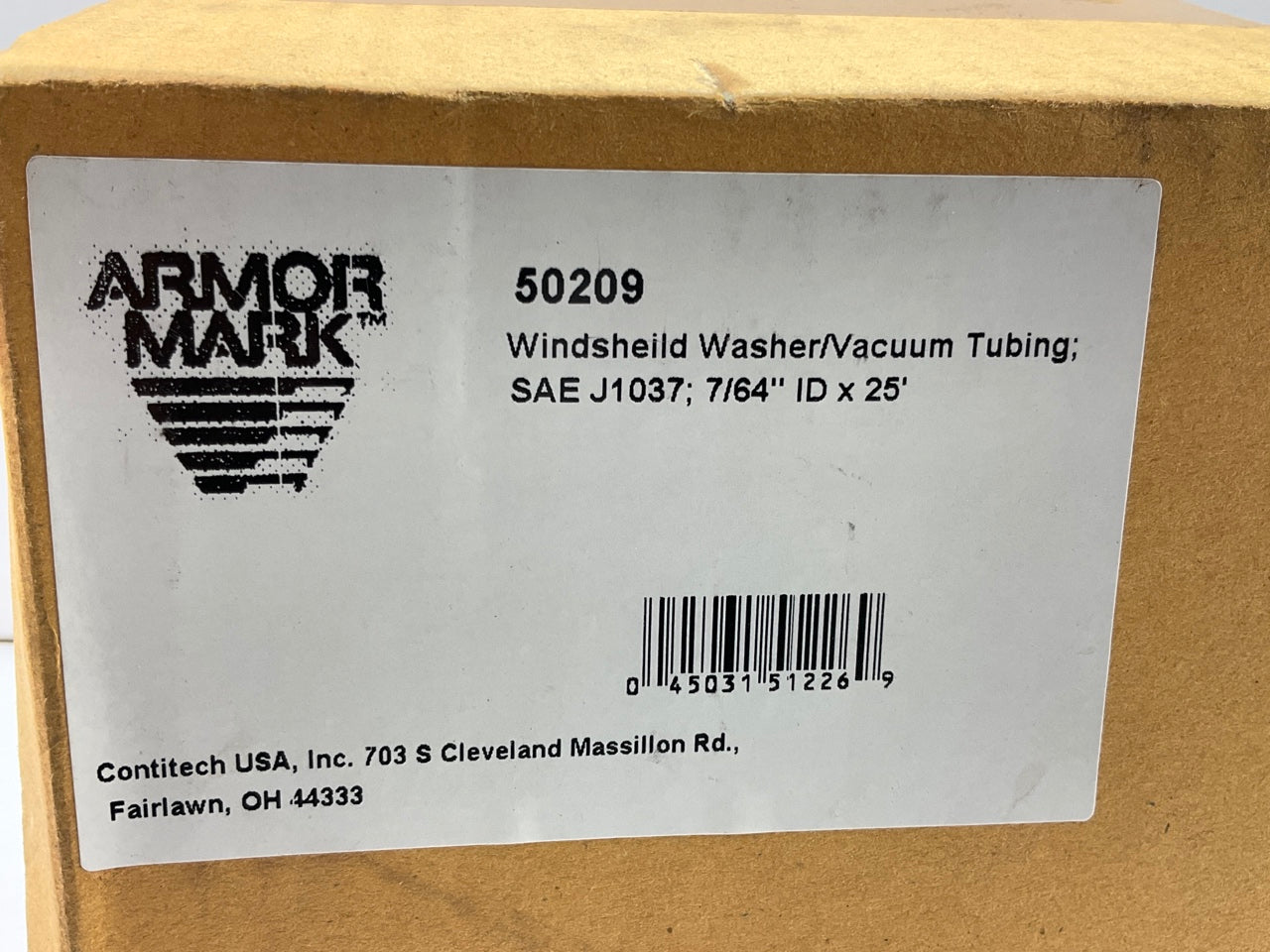 25 FEET - Armormark 50209 7/64'' Windshield Washer Hose Tube / Vacuum Tubing
