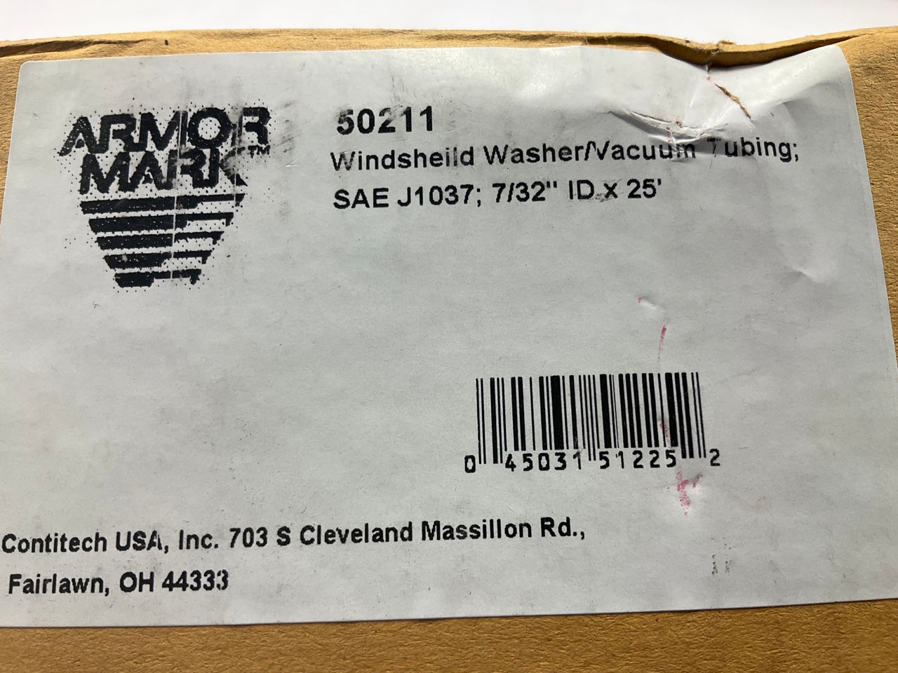25 FEET - Armormark 50211 Windshield Washer / Vacuum Tubing 7/32'' ID X 25'