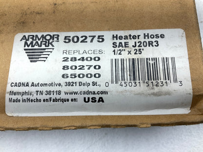 20 FEET - Armormark 50275 Heater Hose 1/2'' ID, SAE J20R3, MADE IN USA
