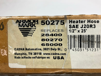 24 FEET - Armormark 50275 Heater Hose 1/2'' ID, SAE J20R3, MADE IN USA