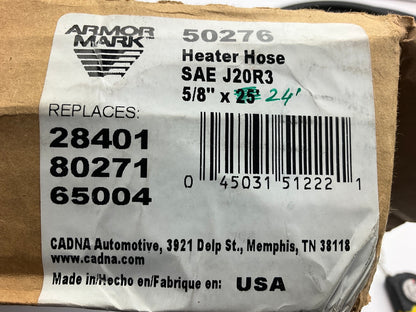 24 FEET - Armormark 50276 5/8'' SAE J20R3 Heater Hose