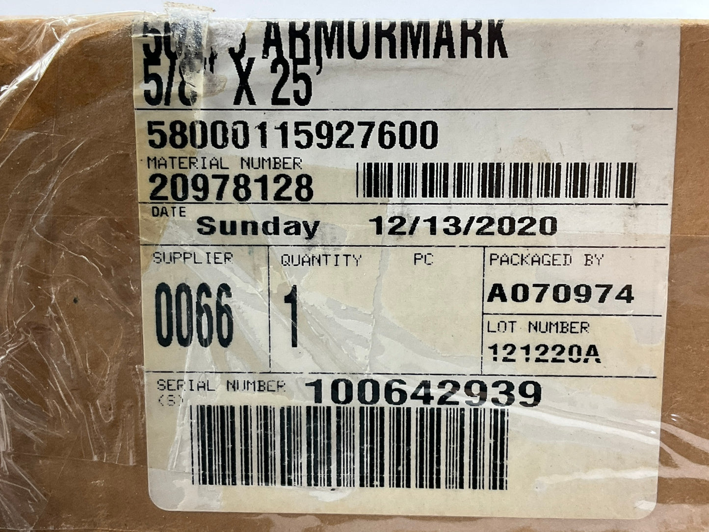 20 FEET ONLY - Armormark 50276 5/8'' SAE J20R3 Heater Hose