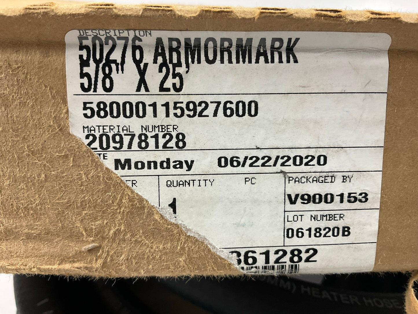 21 FEET ONLY - Armormark 50276 5/8'' SAE J20R3 Heater Hose