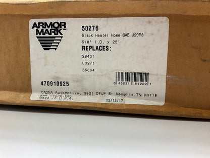 22 FEET - Armormark 50276 5/8'' SAE J20R3 Heater Hose