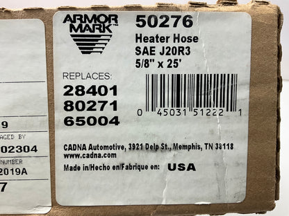 25 FEET - Armormark 50276 5/8'' SAE J20R3 Heater Hose