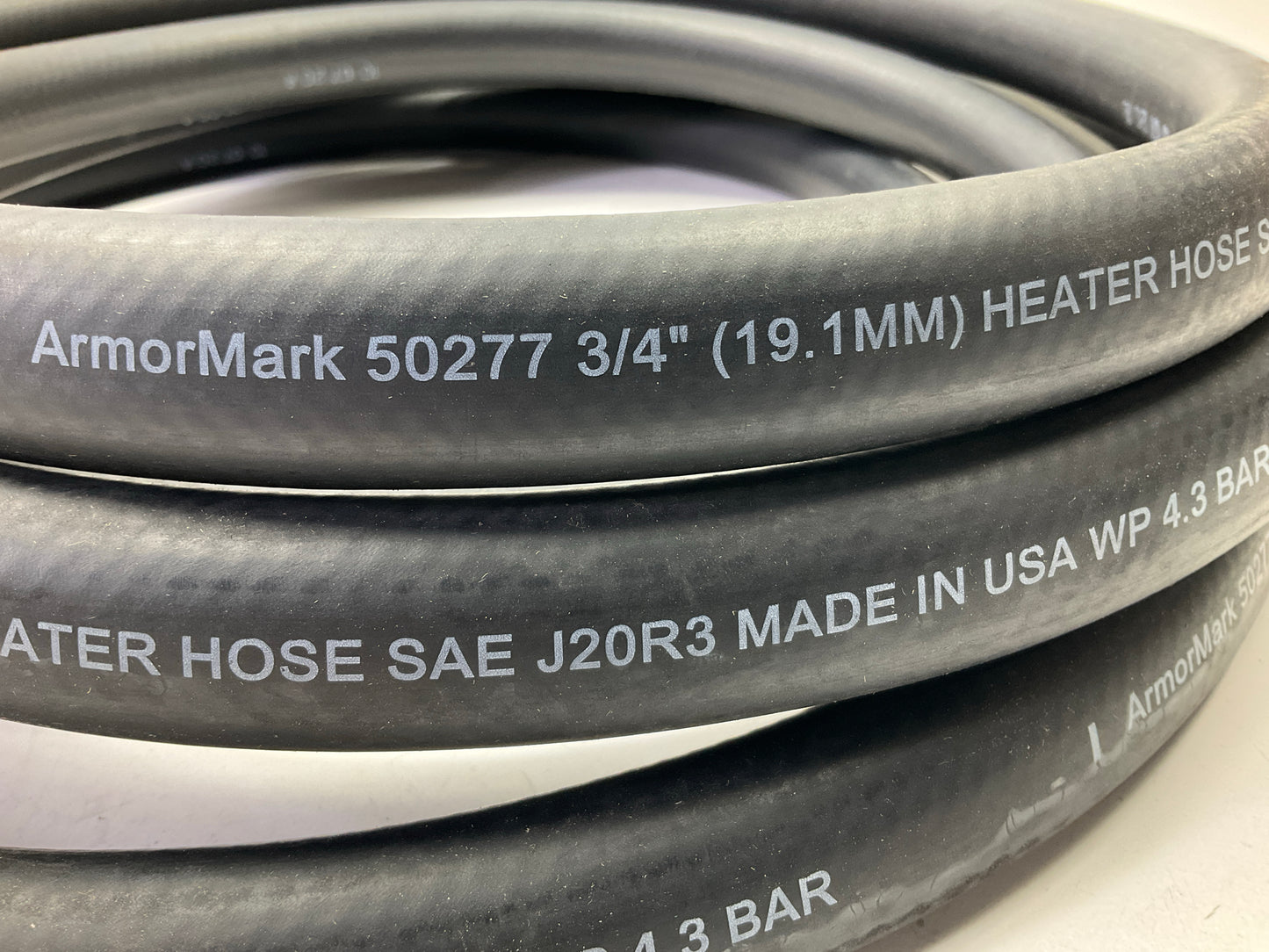 18 FEET Armormark 50277 Black HVAC Heater Hose, SAE J20R3 - 3/4'' ID WP 4.3 BAR